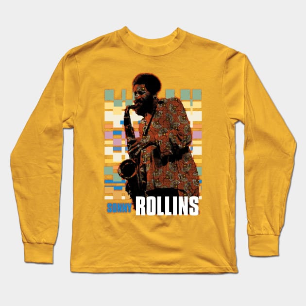 Sonny Rollins Graphic print Long Sleeve T-Shirt by HAPPY TRIP PRESS